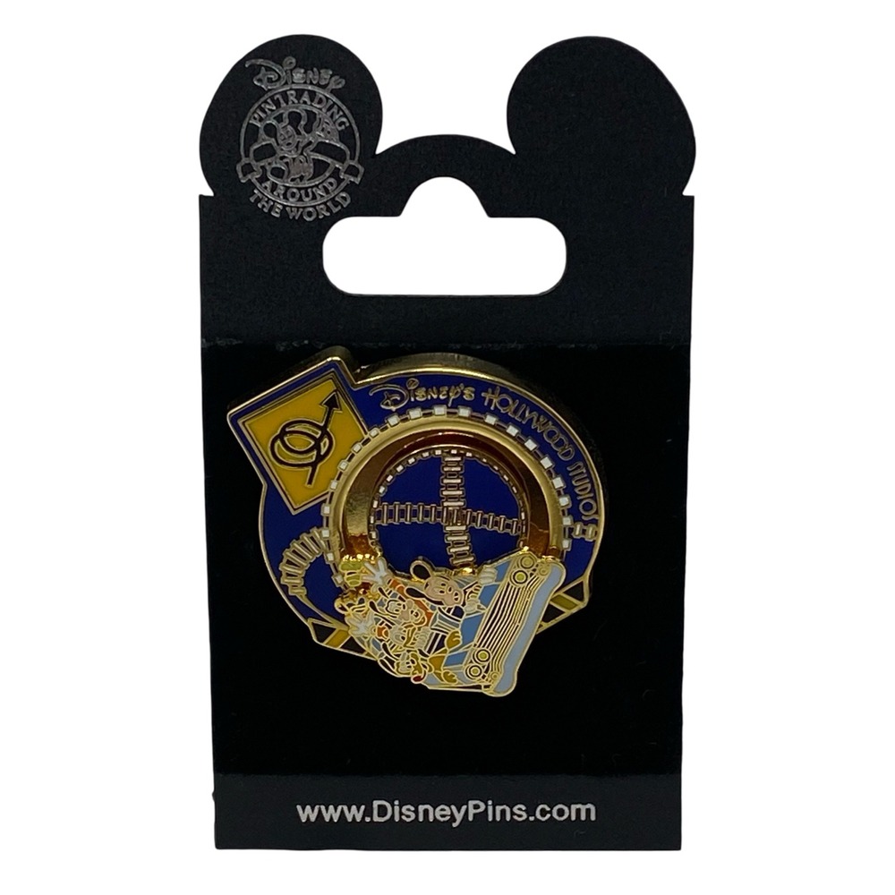 Disney MGM Studios Rock n Roller Coaster Mickey Pluto Goofy Spinner Trading Pin